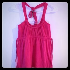 DKNY Braided Halter Top